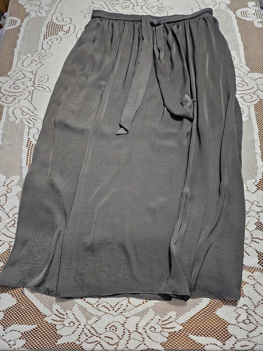 Forever 21 Gray Maxi Dress with Sash